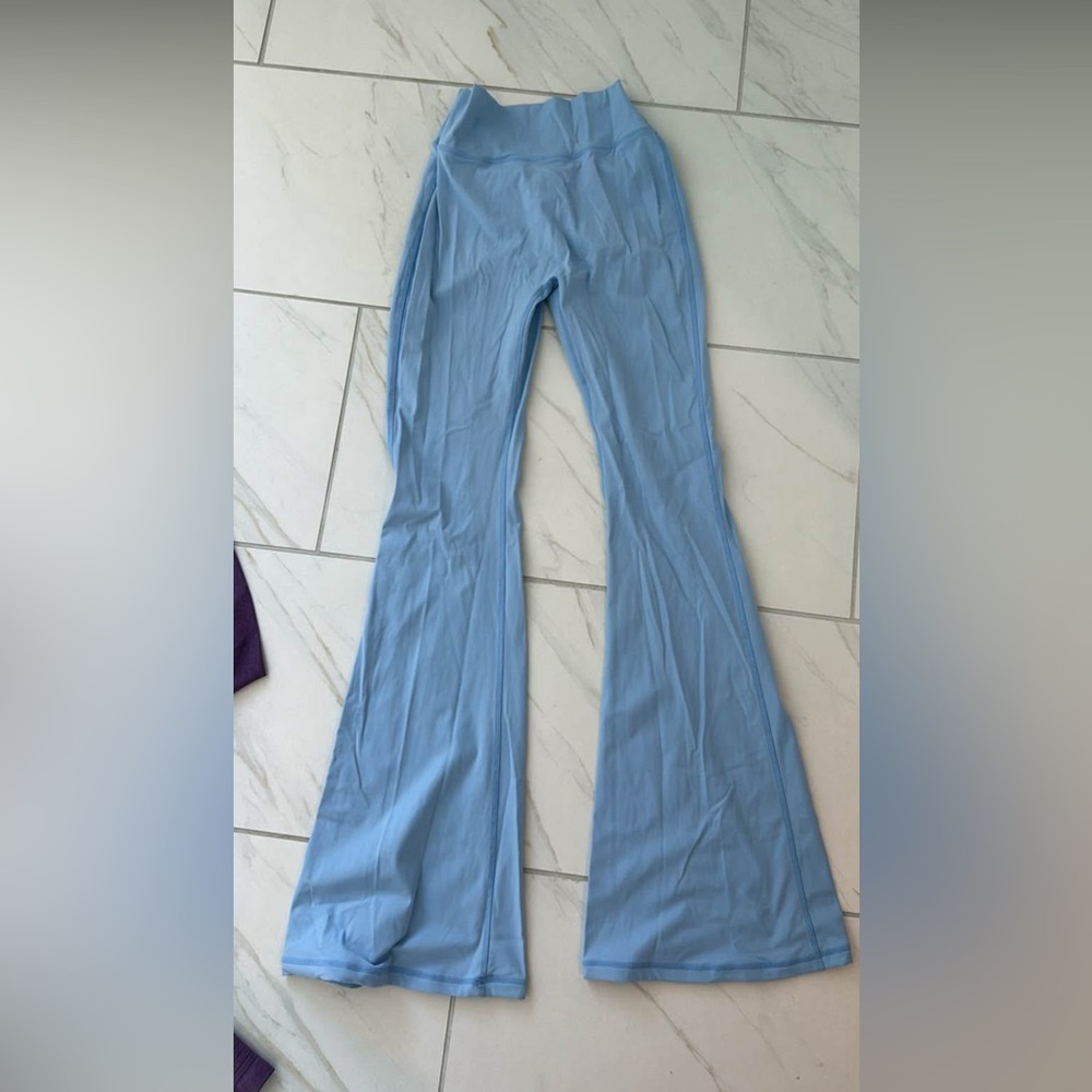 Women's Light Blue Flared Pants SOLD